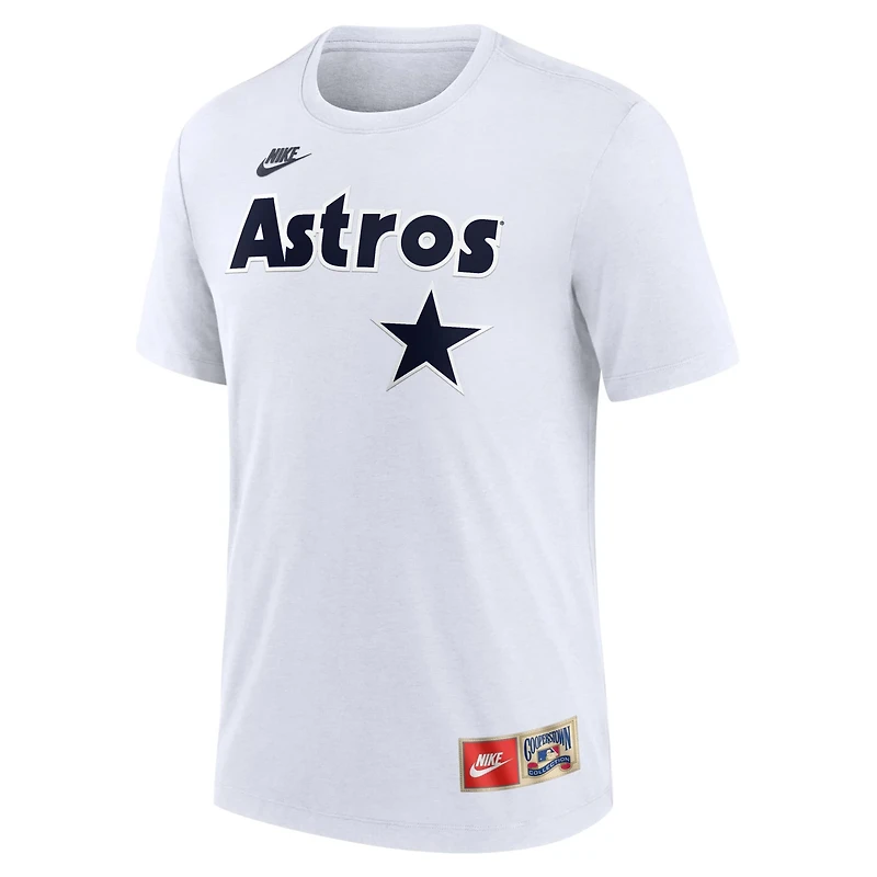 Nike Nolan Ryan Houston Astros Cooperstown Collection Name Number Tri-Blend T-Shirt
