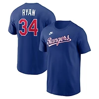 Nike Nolan Ryan Texas Rangers Cooperstown Collection Name  Number T-Shirt