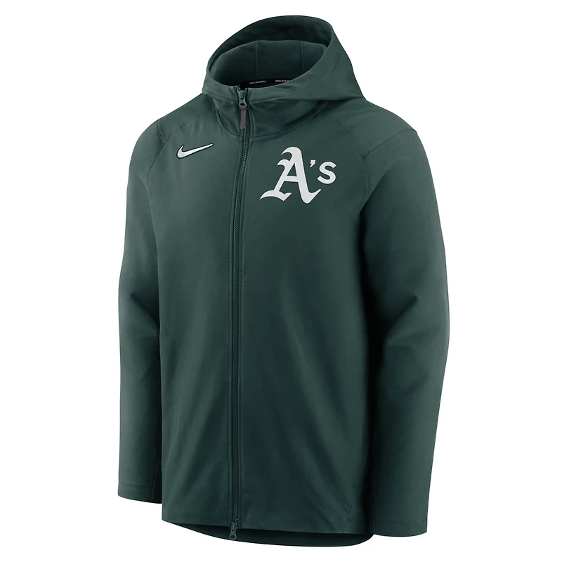 Nike Oakland Athletics Authentic Collection Performance Raglan Full-Zip Hoodie