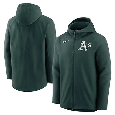 Nike Oakland Athletics Authentic Collection Performance Raglan Full-Zip Hoodie