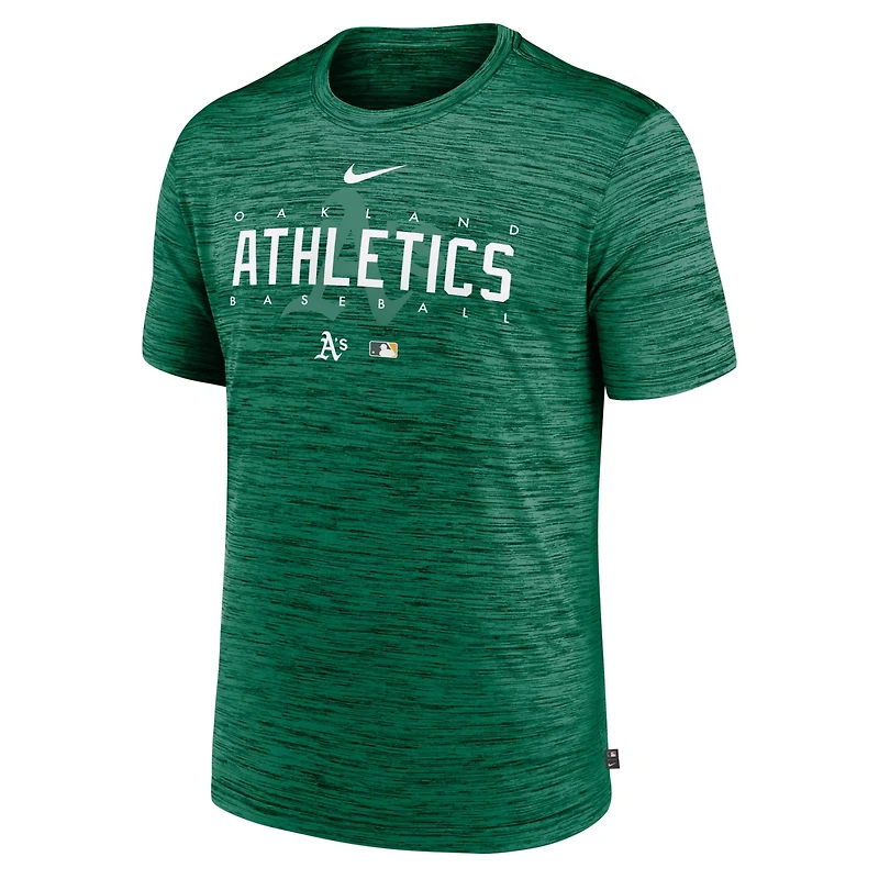 Nike Oakland Athletics Authentic Collection Performance Velocity Practice T-Shirt