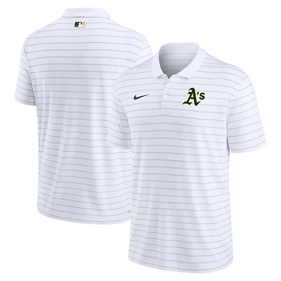 Nike Oakland Athletics Authentic Collection Victory Striped Performance Polo