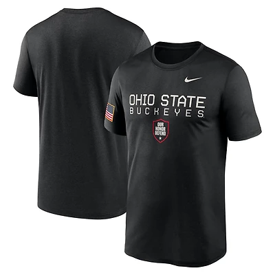 Nike Ohio State Buckeyes 2024 Military Appreciation Legend Performance T-Shirt