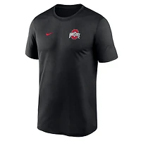 Nike Ohio State Buckeyes 2025 Sideline Small Logo Legend Performance T-Shirt