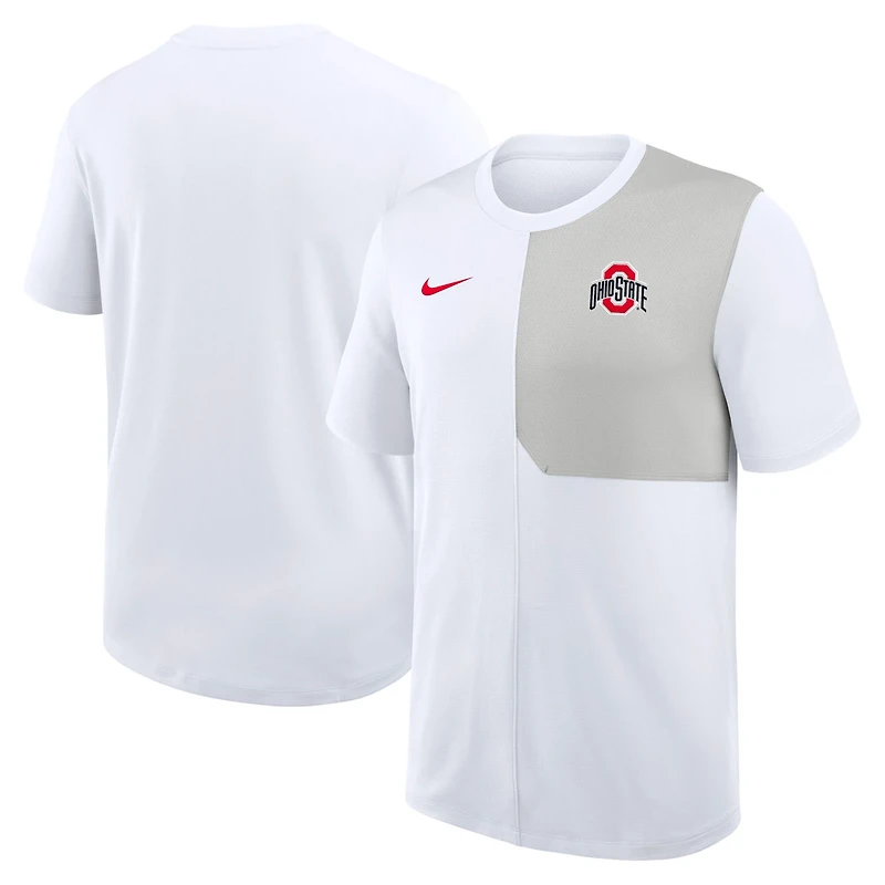 Nike Ohio State Buckeyes 2025 Sideline UV Performance Coach T-Shirt