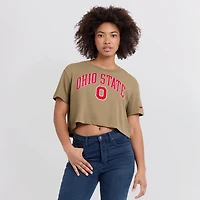 Nike Ohio State Buckeyes Athletic Prep Arch Dri-FIT Cropped T-Shirt