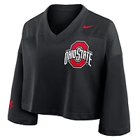 Nike Ohio State Buckeyes Cropped Mesh Dri-FIT Fashion Jersey