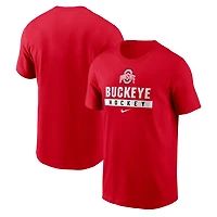 Nike Ohio State Buckeyes Ice Hockey Sport Drop T-Shirt