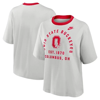 Nike Ohio State Buckeyes Legacy Arch Script Boxy T-Shirt