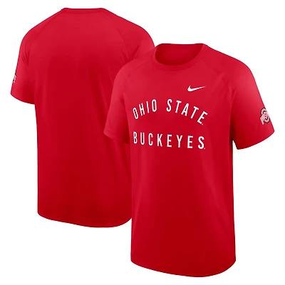Nike Ohio State Buckeyes Ready Raglan Premium Performance T-Shirt