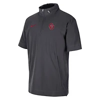 Nike Oklahoma Sooners Coaches Half-Zip Short Sleeve Jacket