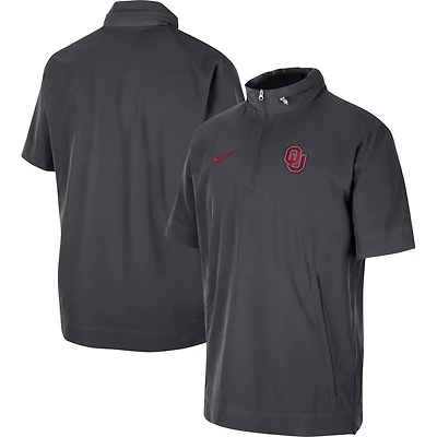 Nike Oklahoma Sooners Coaches Half-Zip Short Sleeve Jacket