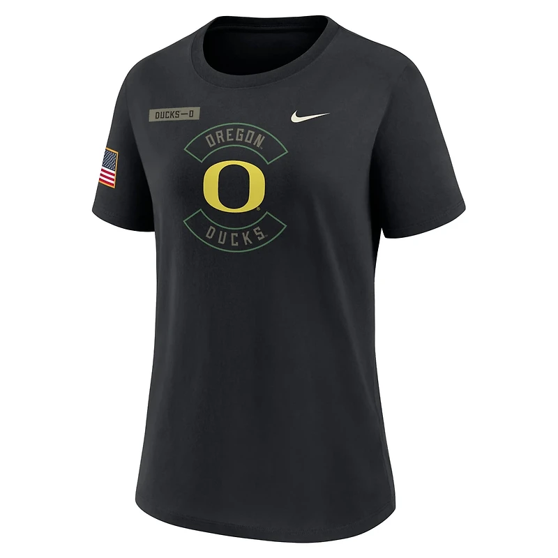 Nike Oregon Ducks 2025 Military Appreciation Dri-FIT T-Shirt
