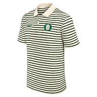 Nike Oregon Ducks Primary Logo Striped Dri-FIT Polo