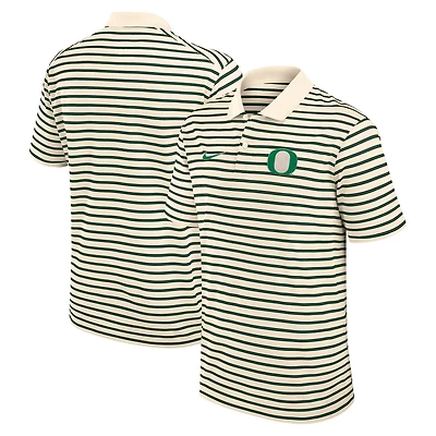 Nike Oregon Ducks Primary Logo Striped Dri-FIT Polo