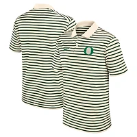 Nike Oregon Ducks Primary Logo Striped Dri-FIT Polo