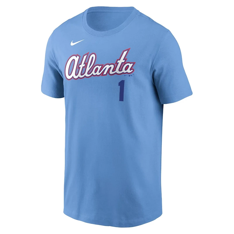 Nike Ozzie Albies Light Atlanta Braves 2026 City Connect Name  Number T-Shirt
