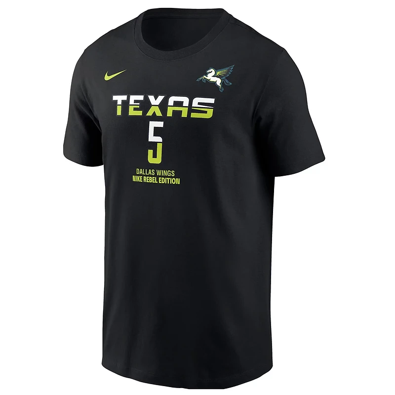 Nike Paige Bueckers Dallas Wings 2025 WNBA Draft Rebel Edition Name Number T-Shirt