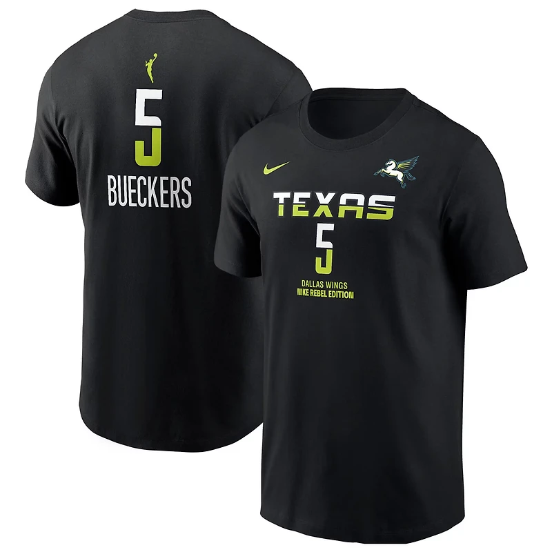Nike Paige Bueckers Dallas Wings 2025 WNBA Draft Rebel Edition Name Number T-Shirt