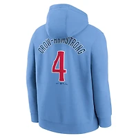 Nike Pete Crow-Armstrong Light Chicago Cubs Player Name  Number Club Fleece Pullover Hoodie