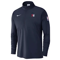 Nike Philadelphia 76ers 2024 25 Courtside Performance Half-Zip Top