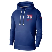 Nike Philadelphia 76ers Courtside Standard Issue Premium Performance Pullover Hoodie