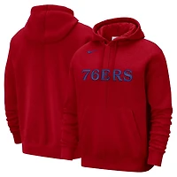 Nike Philadelphia 76ers Courtside Versus Stitch Split Pullover Hoodie