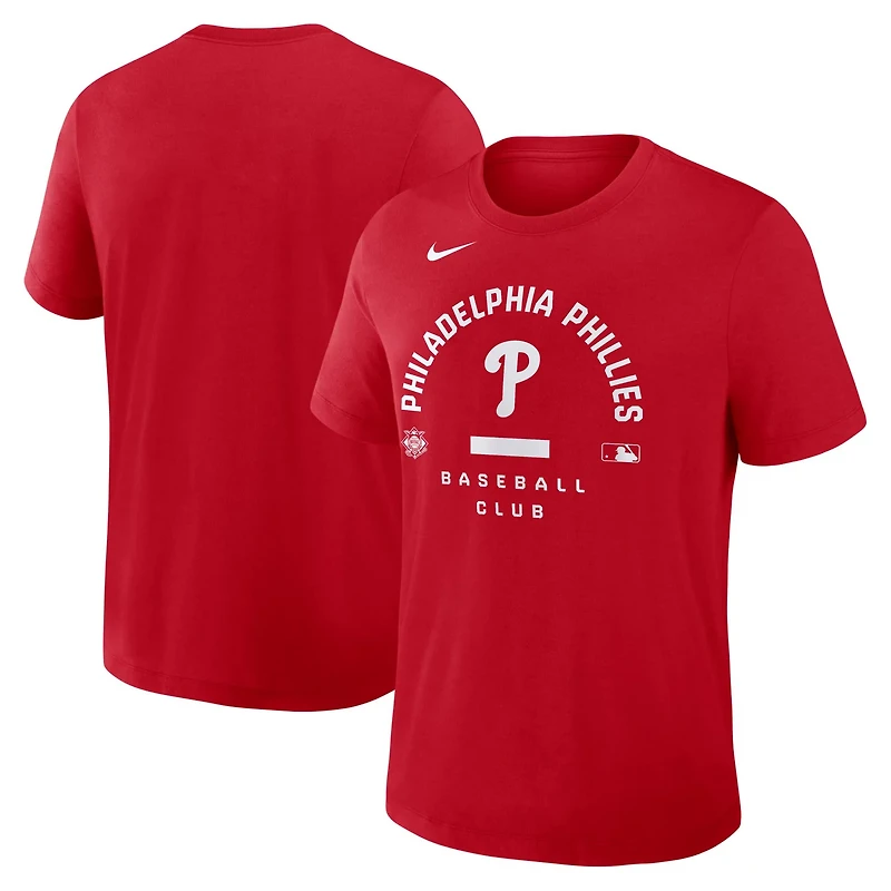 Nike Philadelphia Phillies Authentic Collection Early Work Tri-Blend Dri-FIT T-Shirt