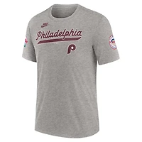 Nike Philadelphia Phillies Cooperstown Collection Eras Tri-Blend T-Shirt