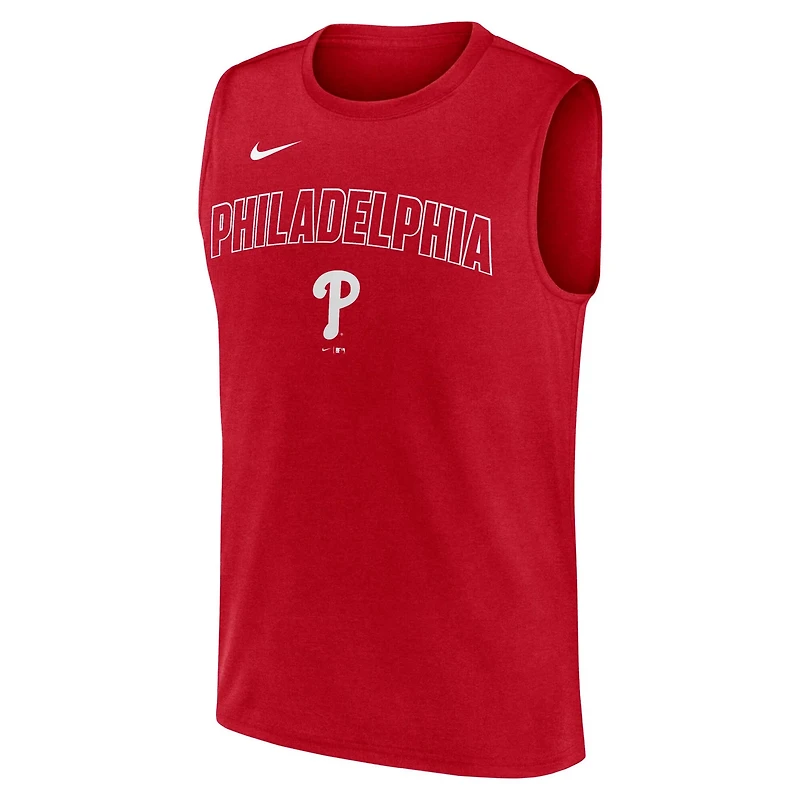 Nike Philadelphia Phillies Knockout Performance Muscle Tank Top