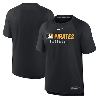 Nike Pittsburgh Pirates Authentic Collection Pregame Raglan Performance T-Shirt