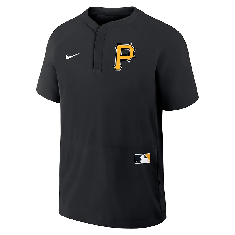 Nike Pittsburgh Pirates Authentic Collection Raglan Short Sleeve Windshirt
