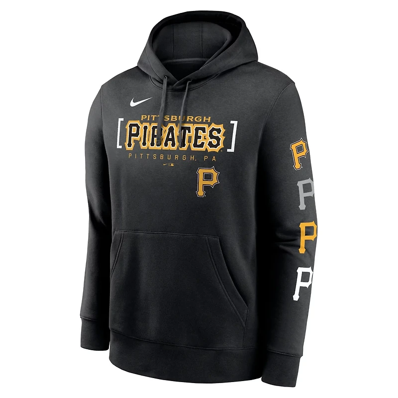 Nike Pittsburgh Pirates Club Stack Pullover Hoodie
