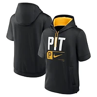 Nike Pittsburgh Pirates Tri Code Lockup Short Sleeve Pullover Hoodie