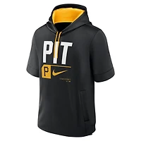 Nike Pittsburgh Pirates Tri Code Lockup Short Sleeve Pullover Hoodie