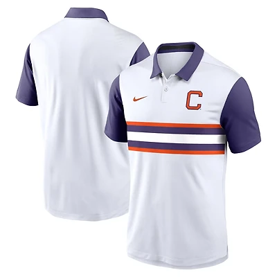 Nike Purple Clemson Tigers Athletic Prep Alt Logo Vapor Performance Polo