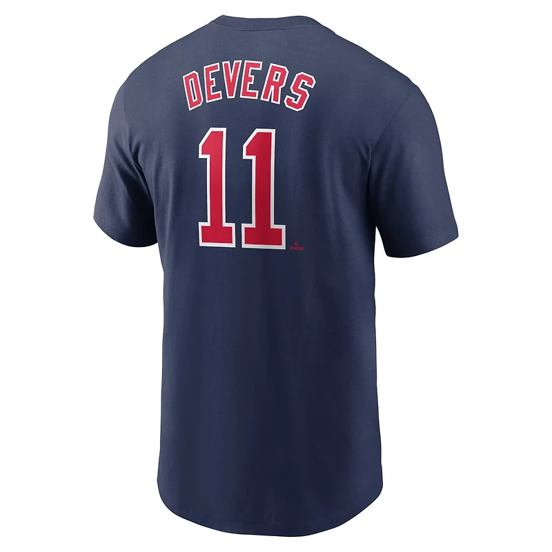 Nike Rafael Devers Boston Red Sox Fuse Name  Number T-Shirt