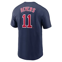 Nike Rafael Devers Boston Red Sox Fuse Name  Number T-Shirt