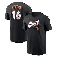 Nike Rafael Devers San Francisco Giants 2025 City Connect Fuse Name  Number T-Shirt