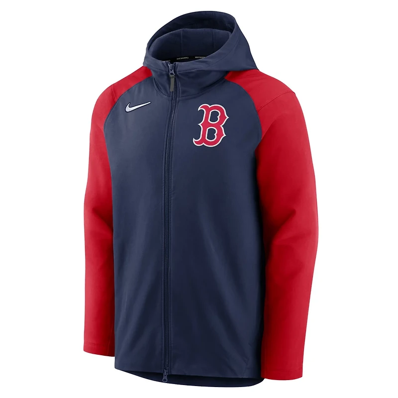 Nike /Red Boston Red Sox Authentic Collection Performance Raglan Full-Zip Hoodie