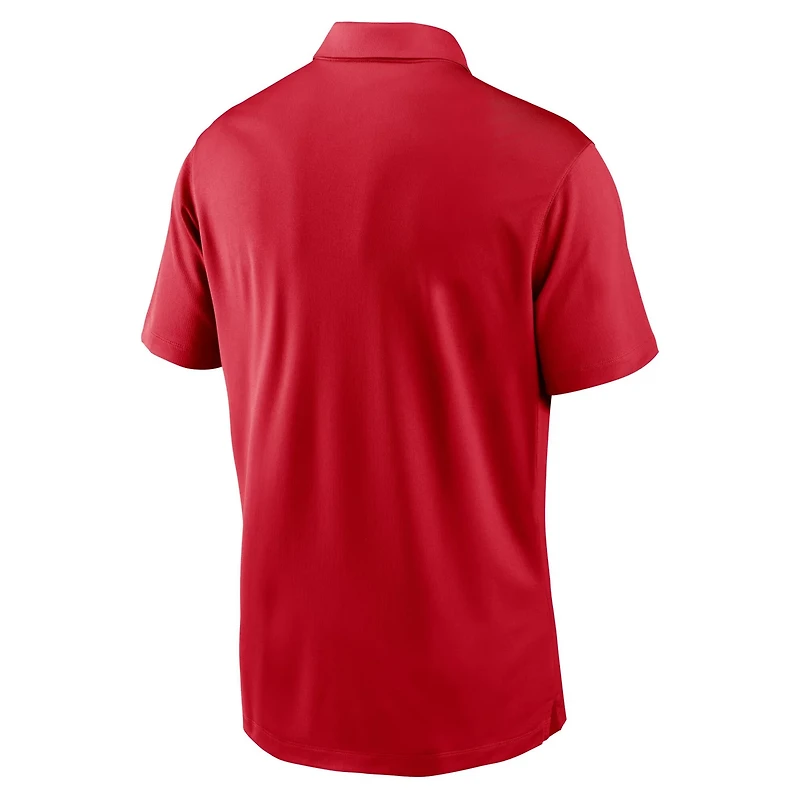 Nike Red Cincinnati Reds Vapor Striped Performance Polo