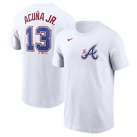 Nike Ronald Acua Jr Atlanta Braves City Connect Fuse Name  Number T-Shirt