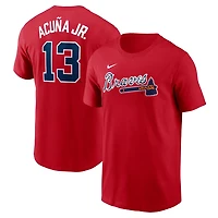 Nike Ronald Acua Jr Atlanta Braves Fuse Name  Number T-Shirt