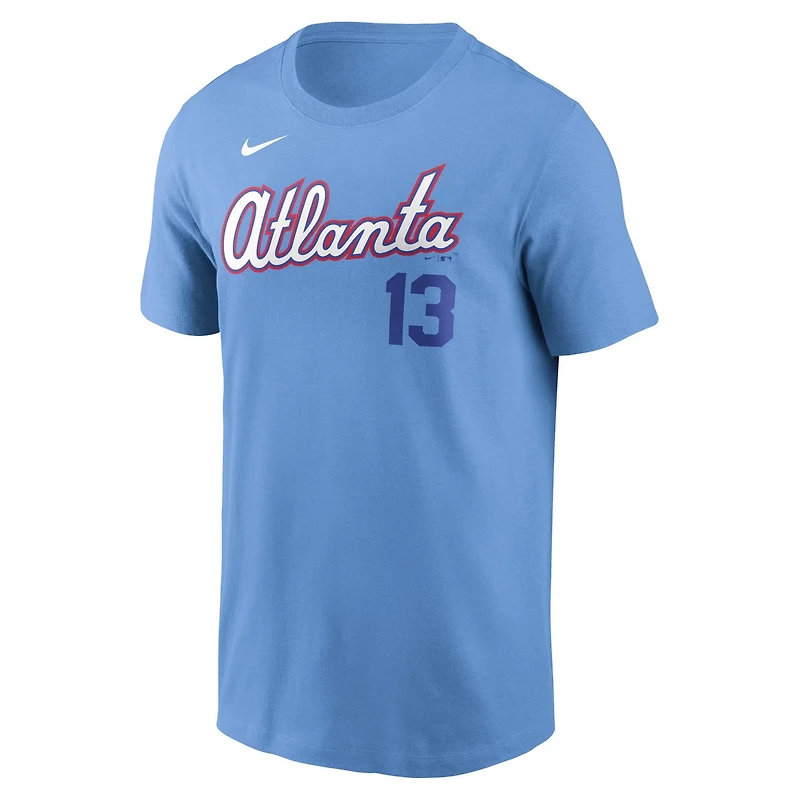 Nike Ronald Acua Jr Light Atlanta Braves 2026 City Connect Name  Number T-Shirt