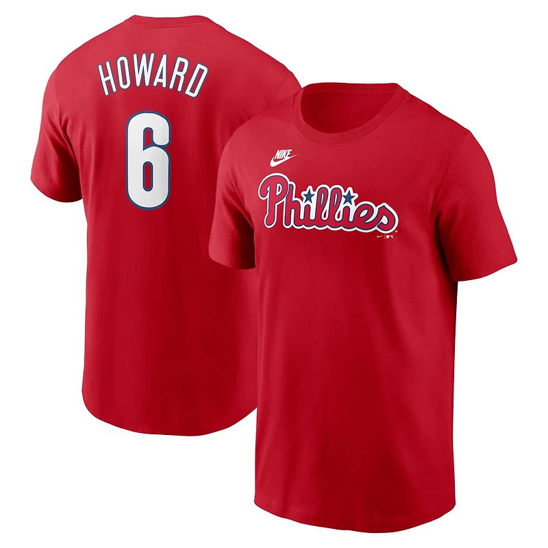 Nike Ryan Howard Philadelphia Phillies Fuse Name  Number T-Shirt