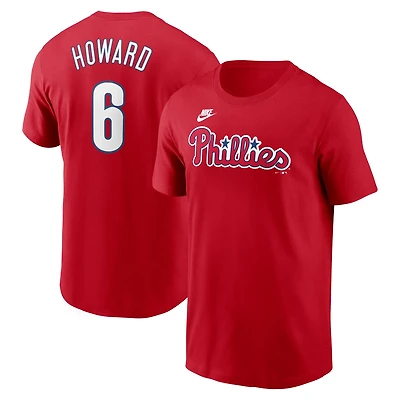 Nike Ryan Howard Philadelphia Phillies Fuse Name  Number T-Shirt
