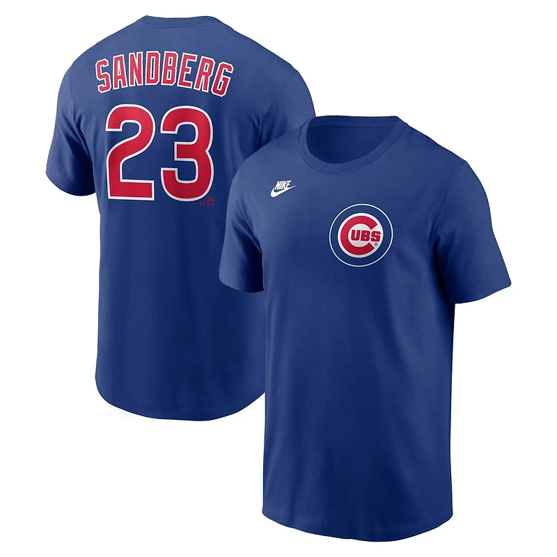 Nike Ryne Sandberg Chicago Cubs Cooperstown Collection Name Number T-Shirt