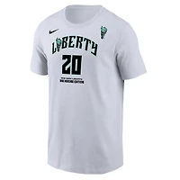 Nike Sabrina Ionescu New York Liberty Heroine Edition Name  Number T-Shirt