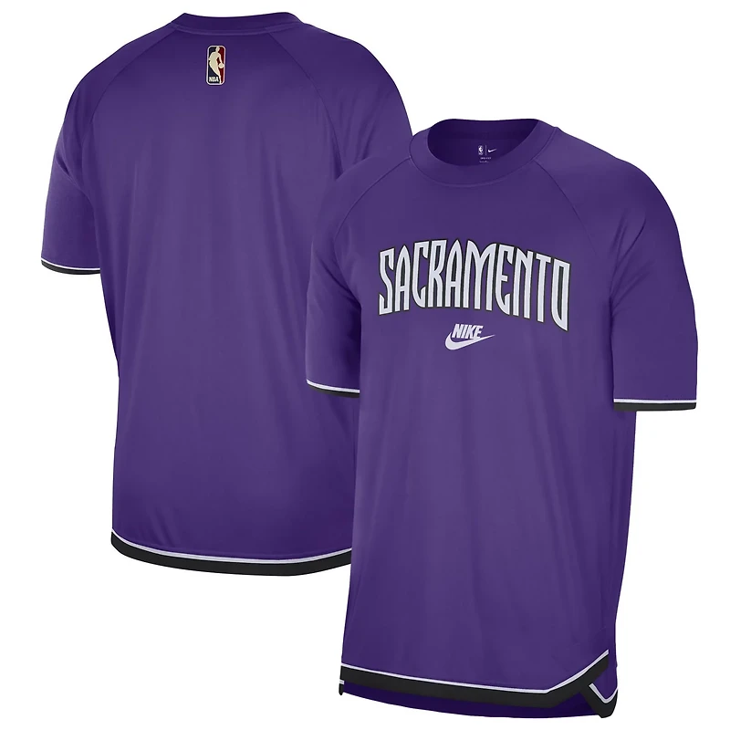 Nike Sacramento Kings 2024 25 Classic Edition Pregame Shooting T-Shirt