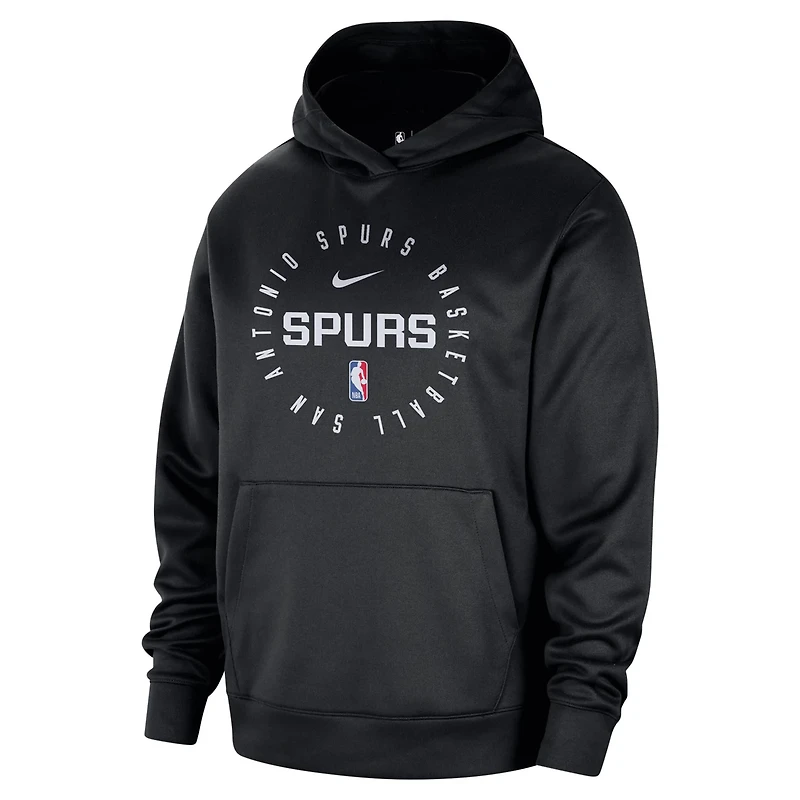 Nike San Antonio Spurs 2024 25 Spotlight On-Court Practice Performance Pullover Hoodie
